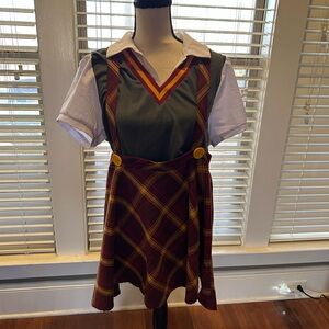 Spirit Halloween Harry Potter Gryffindor Uniform Costume Dress Tie Size XL